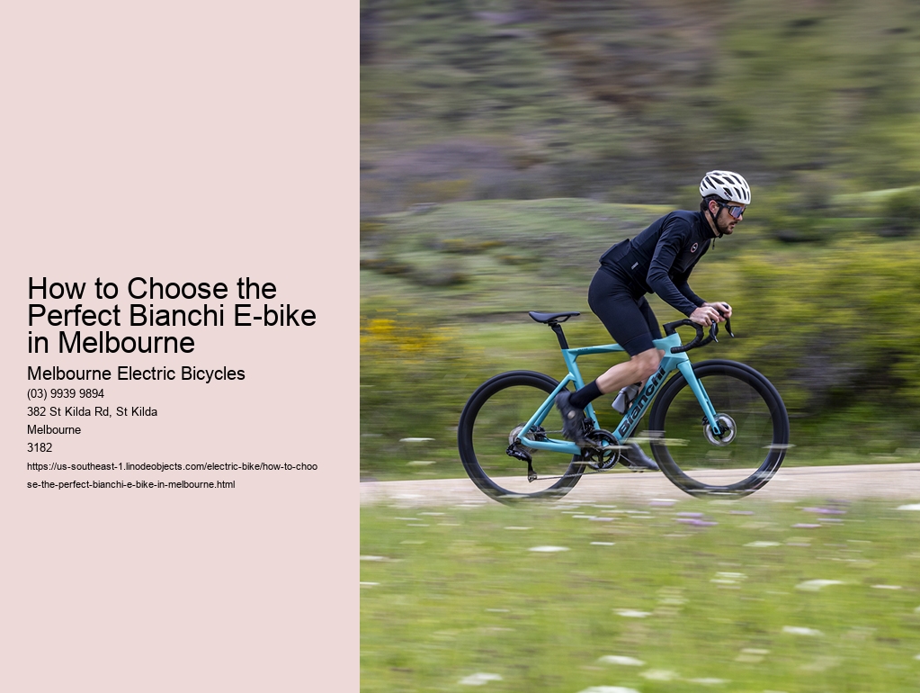 How to Choose the Perfect Bianchi E-bike in Melbourne