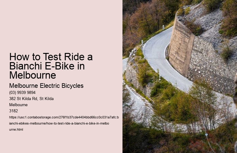 How to Test Ride a Bianchi E-Bike in Melbourne  