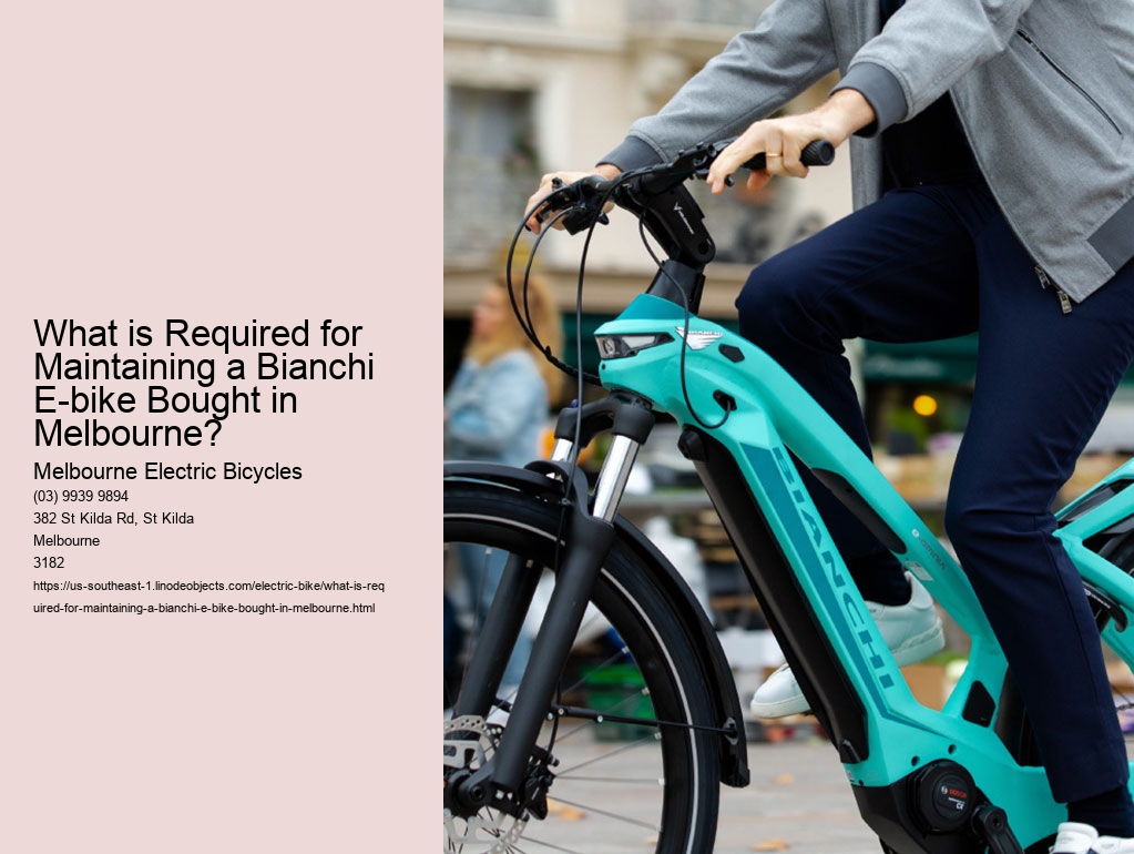 What is Required for Maintaining a Bianchi E-bike Bought in Melbourne?
