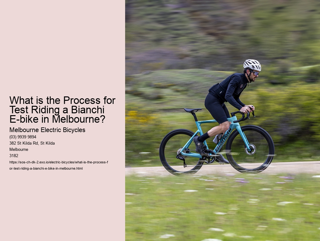 What is the Process for Test Riding a Bianchi E-bike in Melbourne?