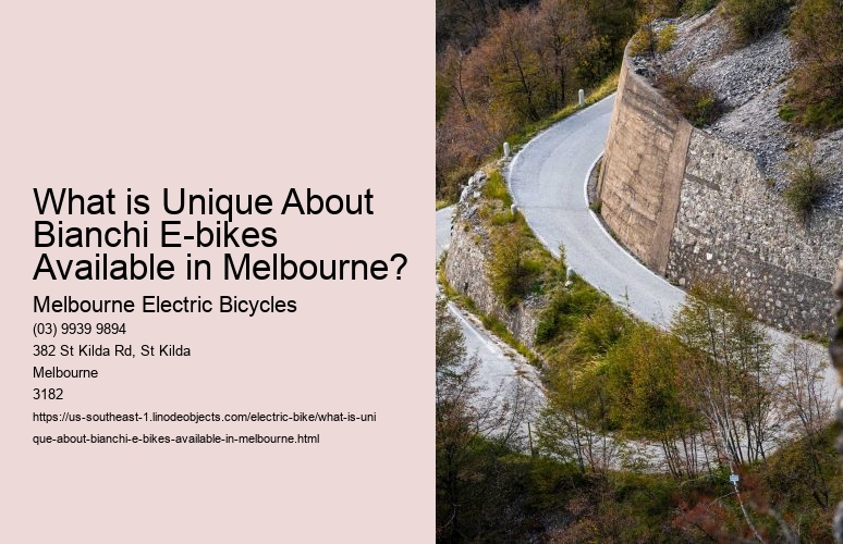 What is Unique About Bianchi E-bikes Available in Melbourne?
